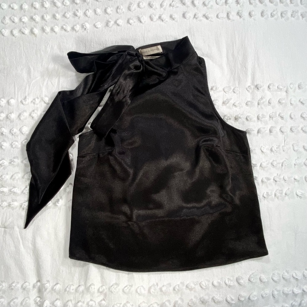Urban Outfitters Silky Tie Neck Top - XS